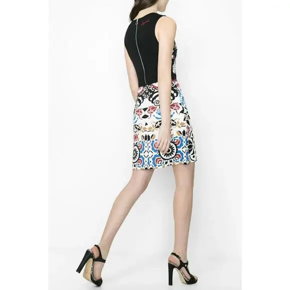 Desigual Mini Dress Multicolor Vibrant Pattern - Picture 6 of 10